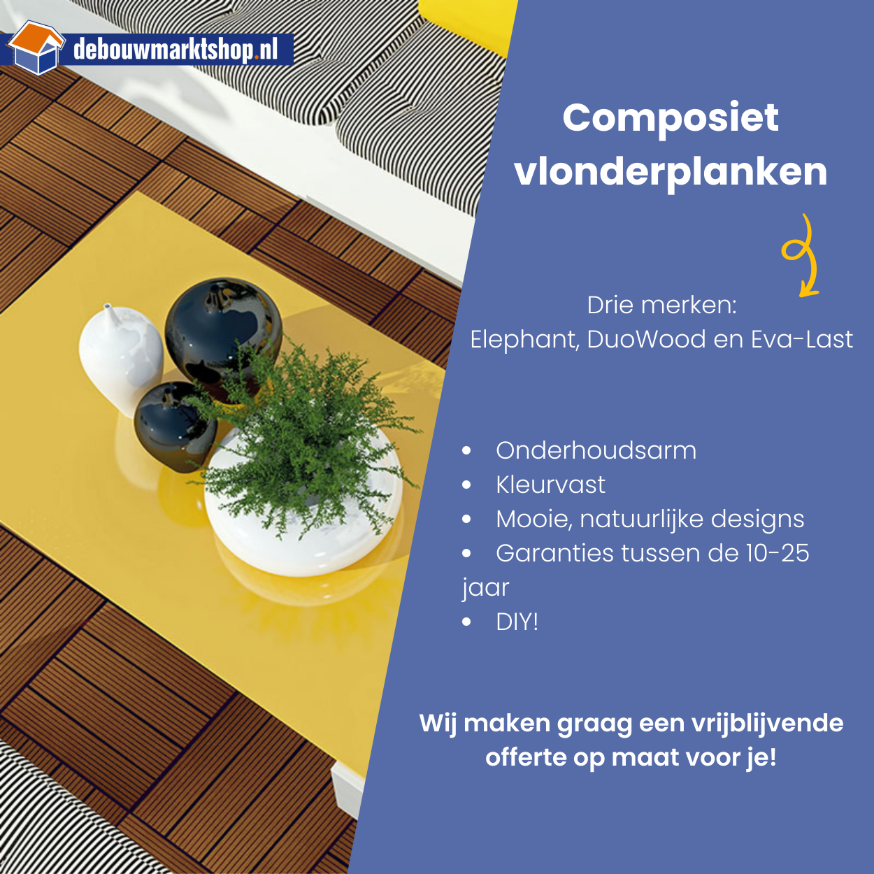 DuoWood Afdekkapje Lava 10 stuks
